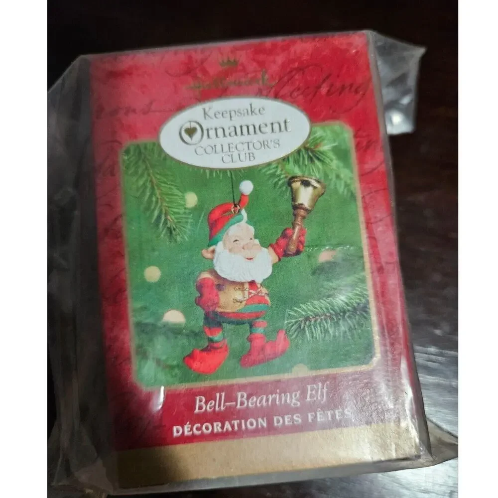 2000 Hallmark Keepsake Ornament Collectors Club Bell Bearing Elf Christmas